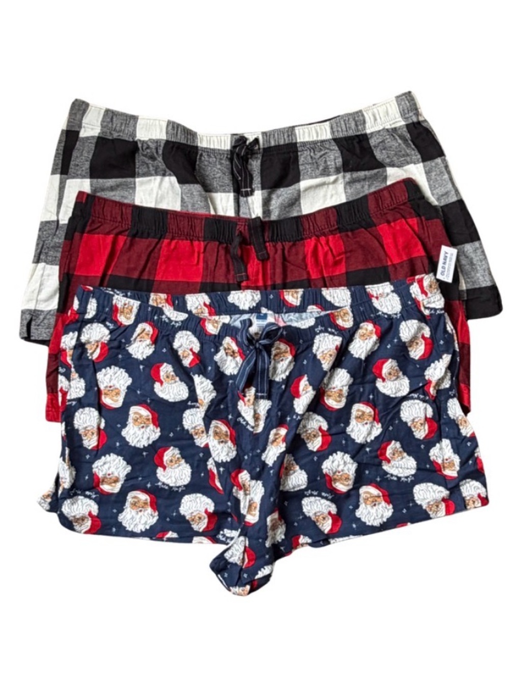 Bundle 3 Old Navy Holiday & Plaid Sleep Shorts
